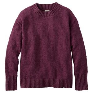 L.L. Bean Women's Crew Neck Sweater - Plum